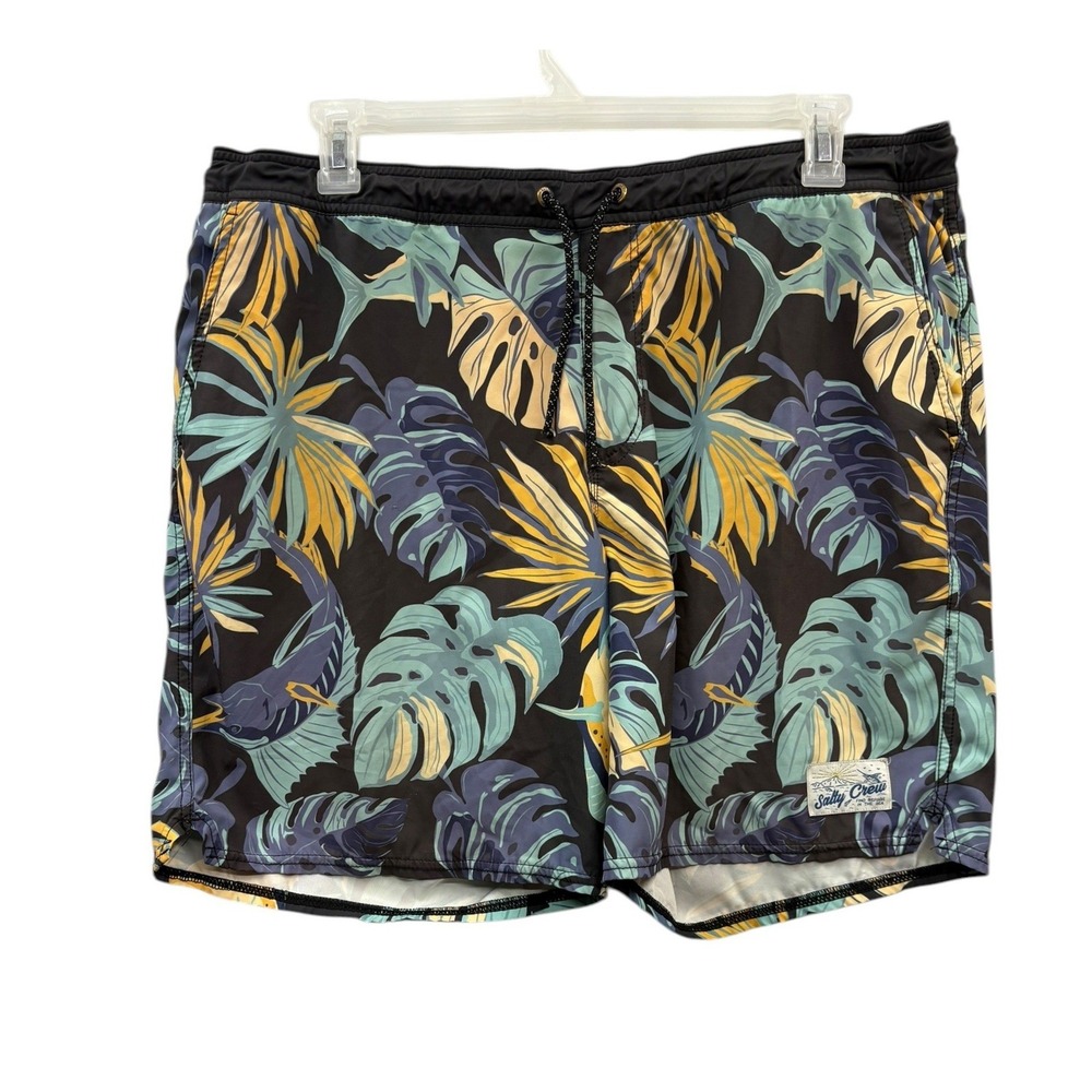 Salty Crew Breaker Board‎ Shorts Tropical Print Surf Swim Beach Quick Dry XL